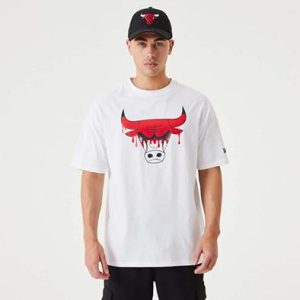 New Era Camiseta Chicago Bulls Nba Drip Logo Blanco