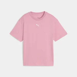 Puma Camiseta De Corte Rectangular Essentials Juvenil