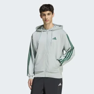 adidas Chaqueta Con Capucha Essentials French Terry 3 Bandas