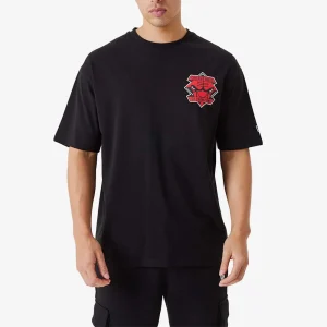 New Era Camiseta Chicago Bulls Nba Championship Oversized Negro