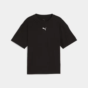 Puma Camiseta De Corte Rectangular Essentials Juvenil