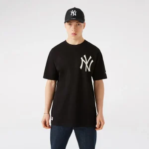 Mlb Big Logo Oversized Tee Neyyan Blk